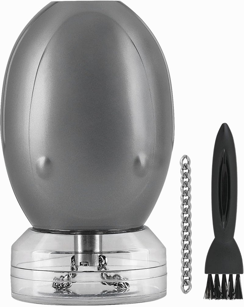 Mamba Grinder Electric Spice & Herb Grinders for the Kitchen. Whip Chain Type One-Handed Mill, Easy to Use and Clean, Metal Gray - Image 1